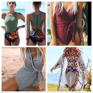 Huge Bundle!!!!NWT Cupshe XL swimsuits and kimonos